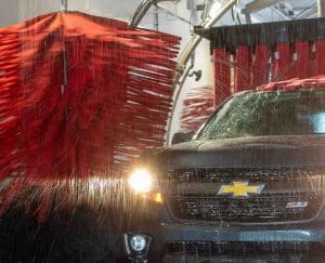 truck in tunnel car wash