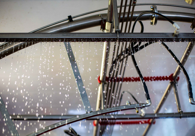 water dripping from top of car wash