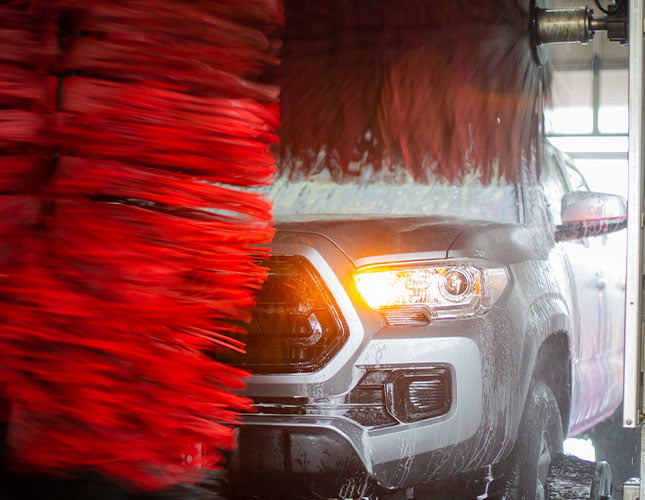 truck in car wash