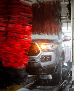 truck in carwash